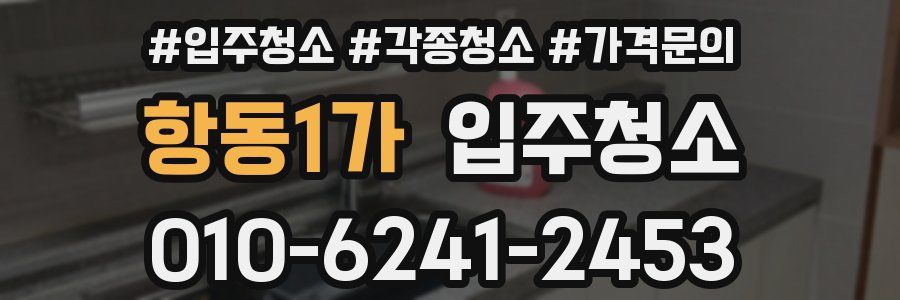 항동1가 이사청소