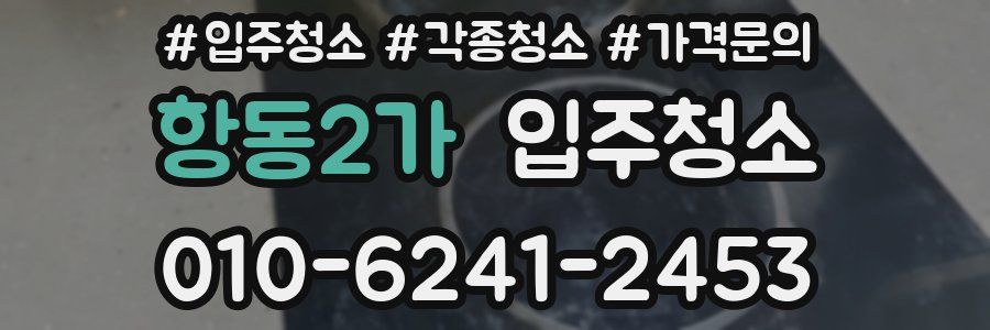항동2가 이사청소