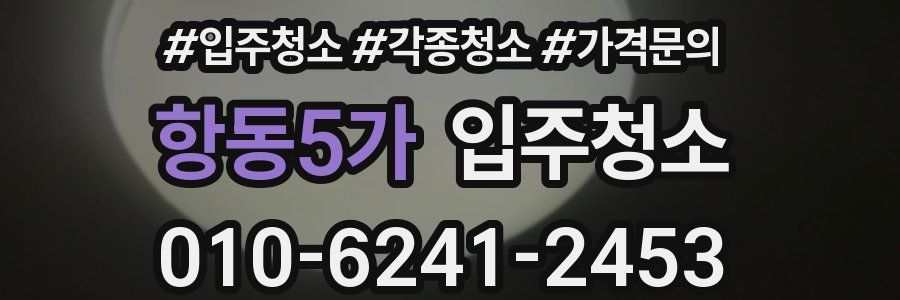 항동5가 이사청소