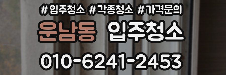 운남동 이사청소