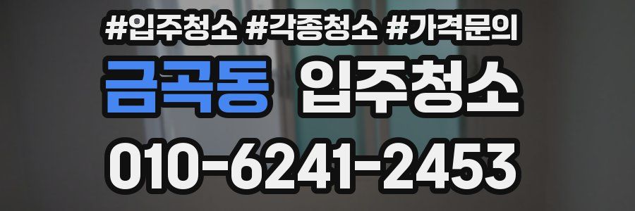 금곡동 이사청소