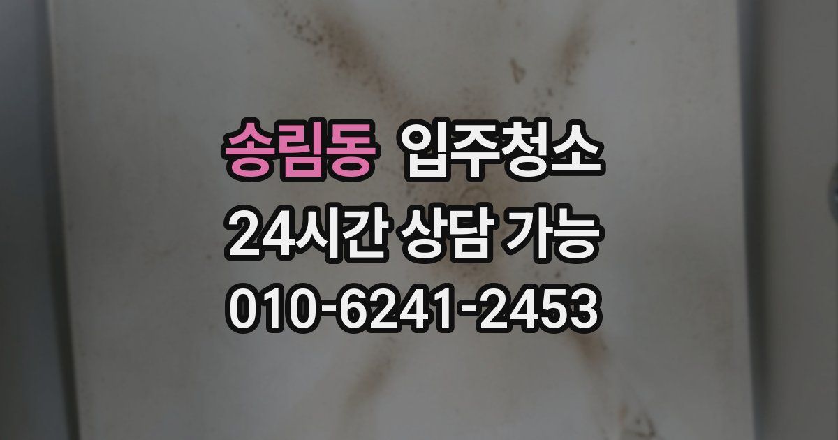 송림동 입주청소