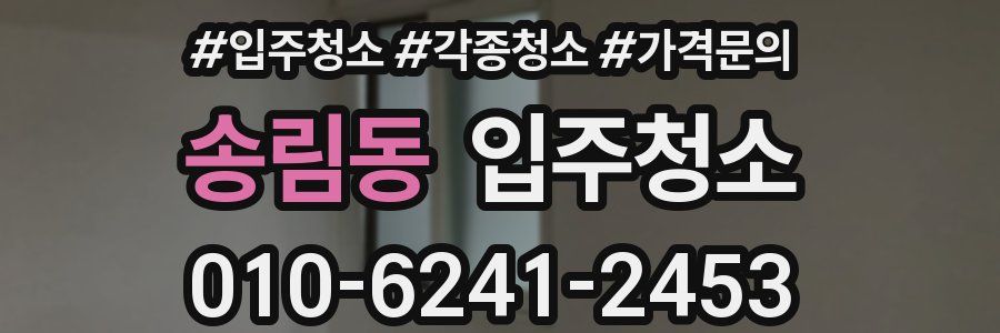 송림동 이사청소