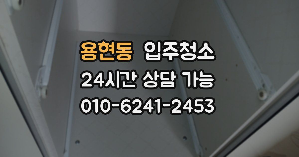 용현동 입주청소