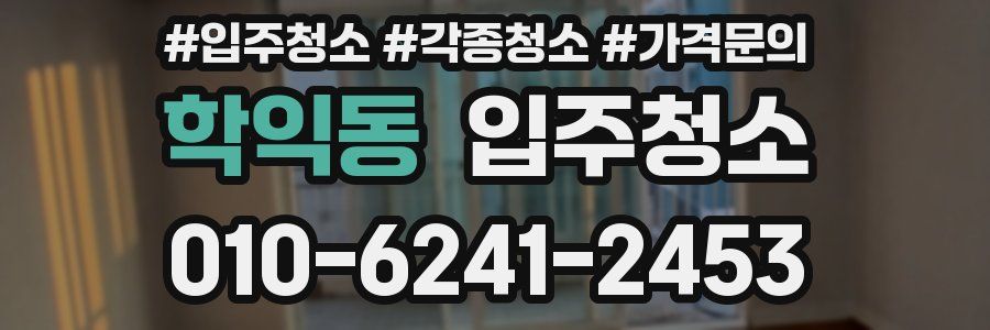 학익동 이사청소