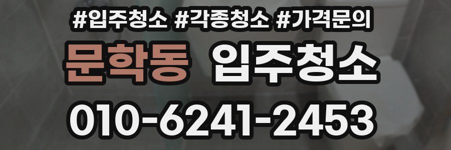 문학동 이사청소