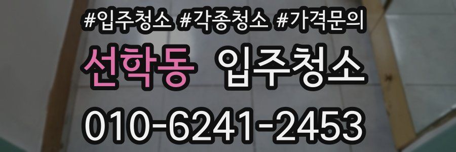 선학동 이사청소