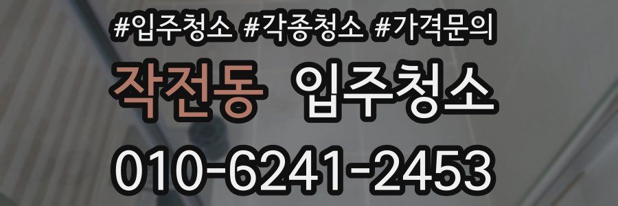 작전동 이사청소