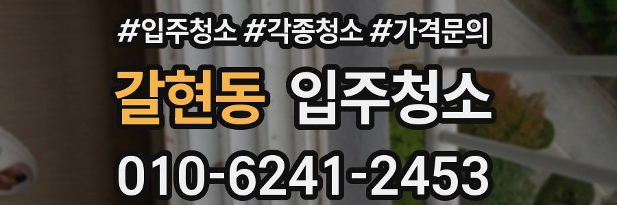 갈현동 이사청소