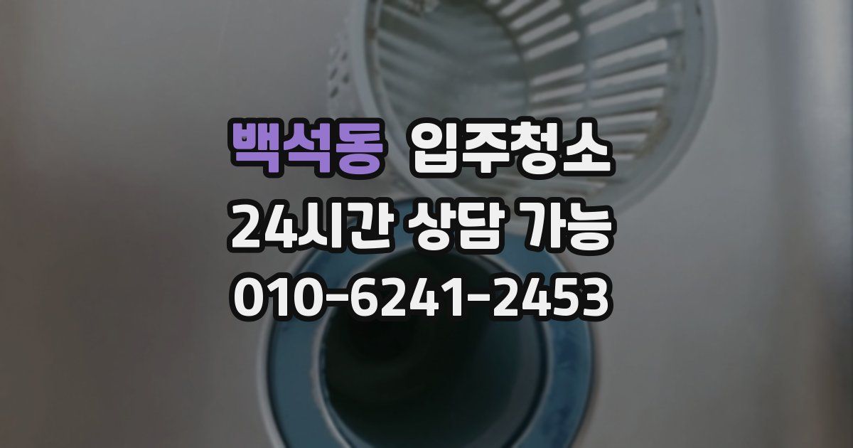 백석동 입주청소