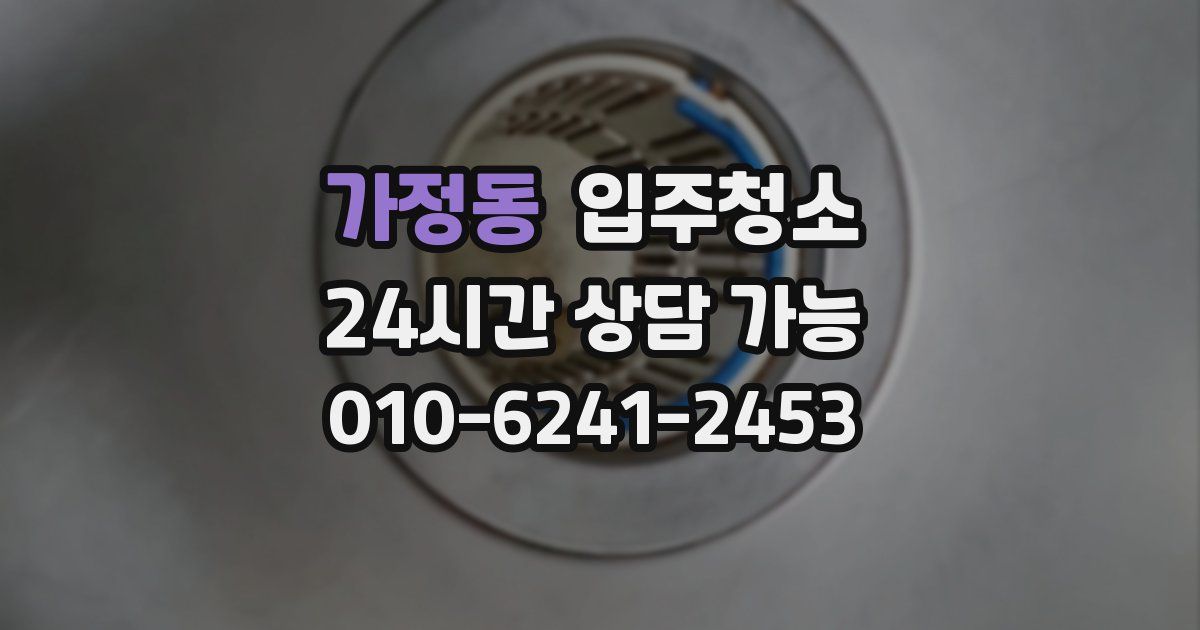 가정동 입주청소