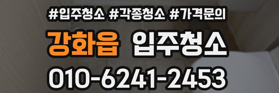 강화읍 이사청소