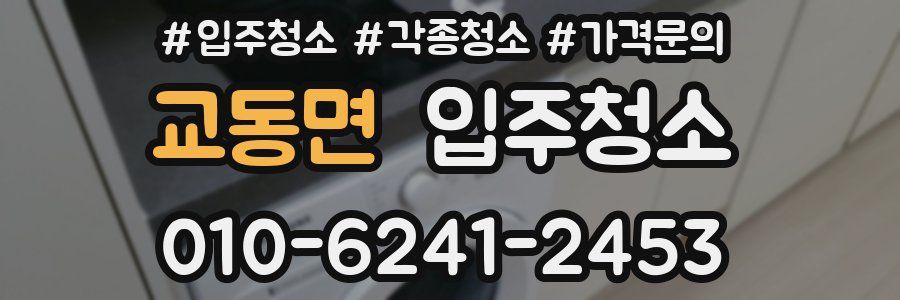 교동면 이사청소