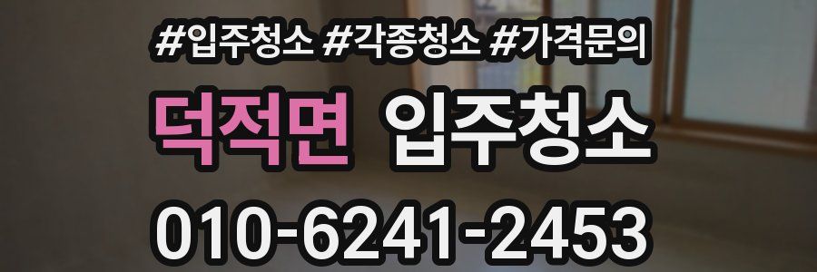 덕적면 이사청소