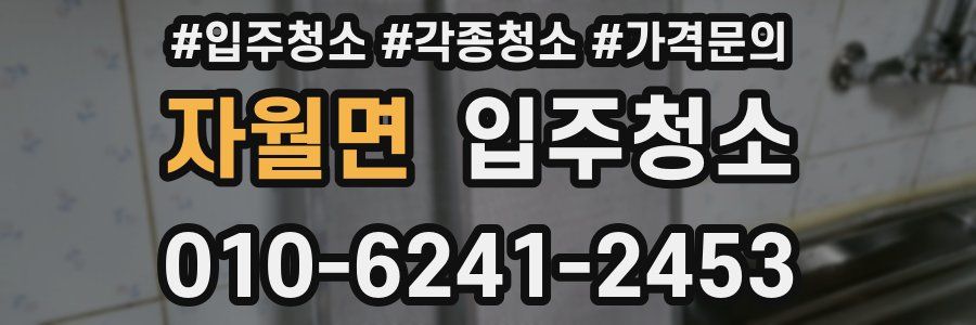 자월면 이사청소