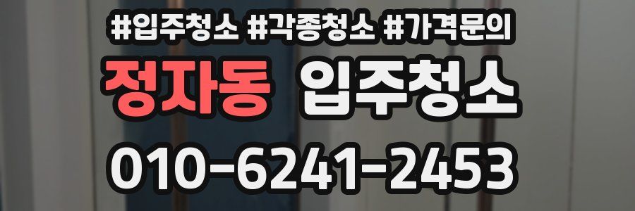 정자동 이사청소