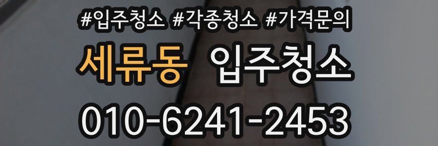 세류동 이사청소