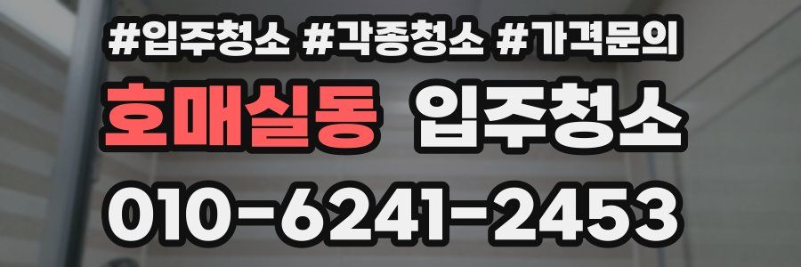 호매실동 이사청소