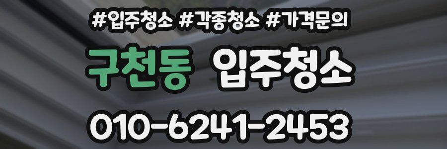 구천동 이사청소