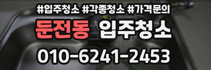 둔전동 이사청소