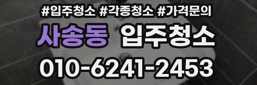 사송동 이사청소