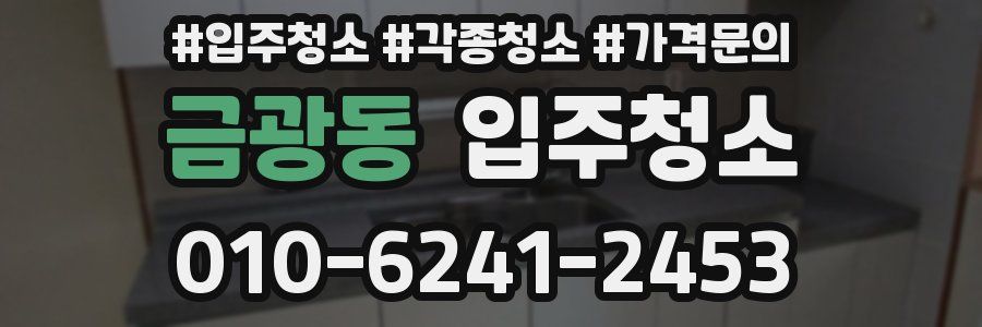 금광동 이사청소