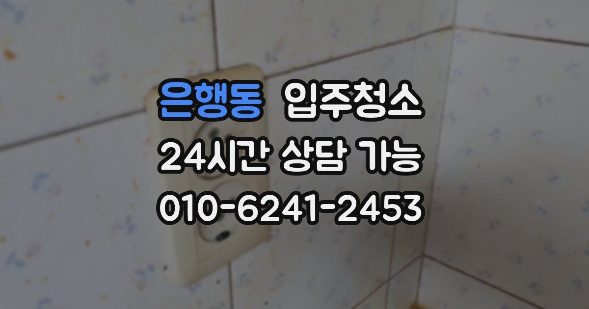 은행동 입주청소