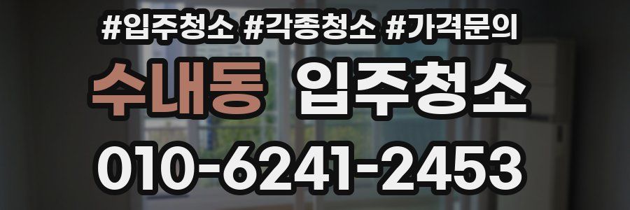 수내동 이사청소