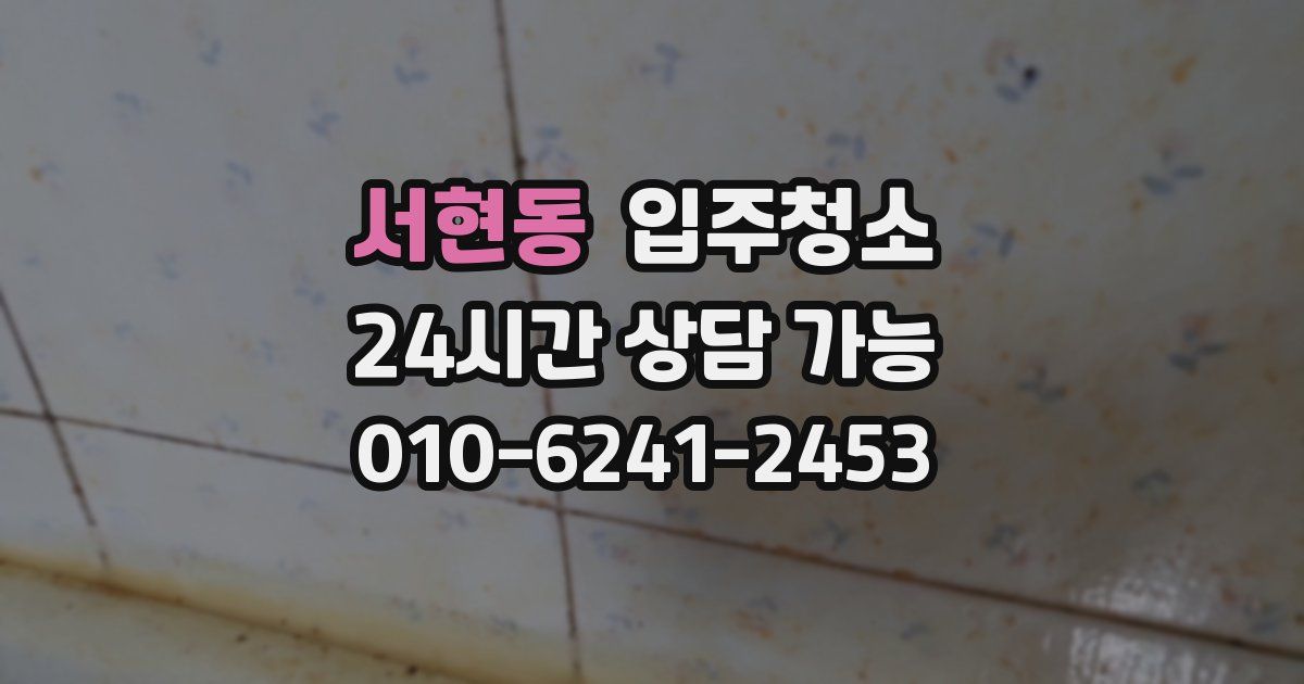 서현동 입주청소