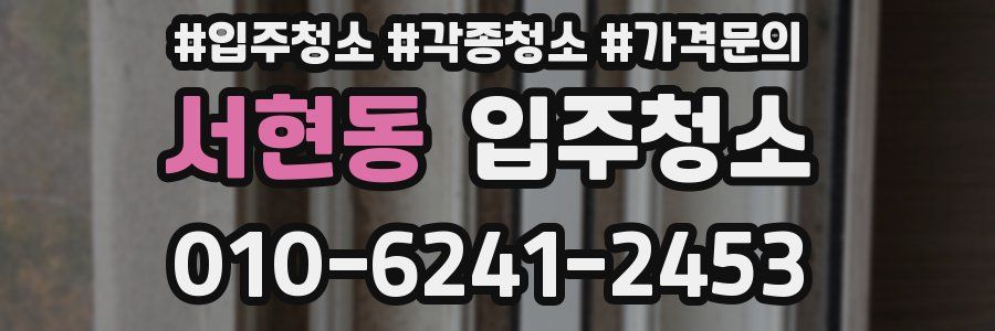 서현동 이사청소