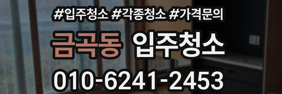 금곡동 이사청소