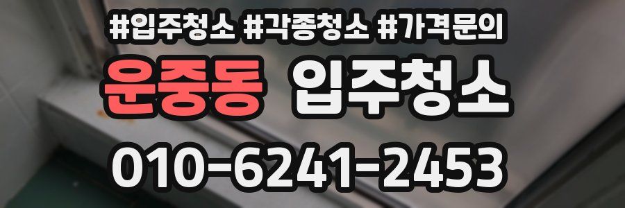 운중동 이사청소