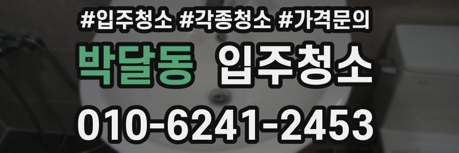 박달동 이사청소