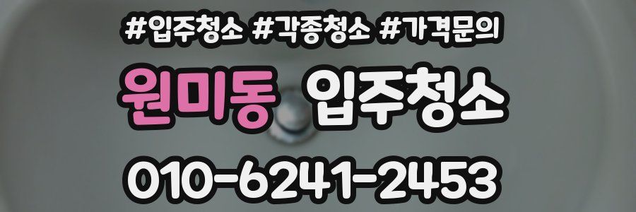 원미동 이사청소