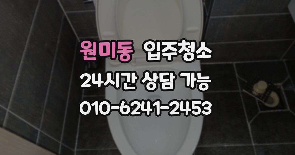 원미동 입주청소