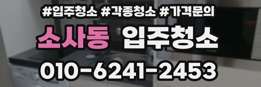 소사동 이사청소