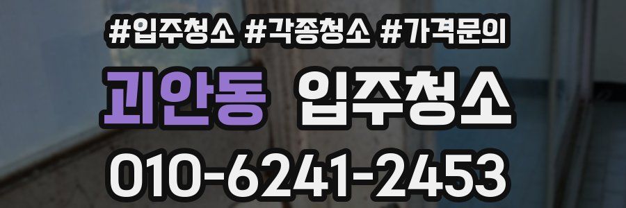 괴안동 이사청소