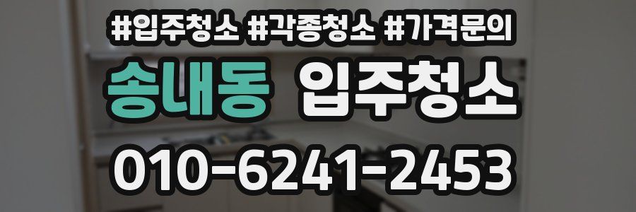 송내동 이사청소