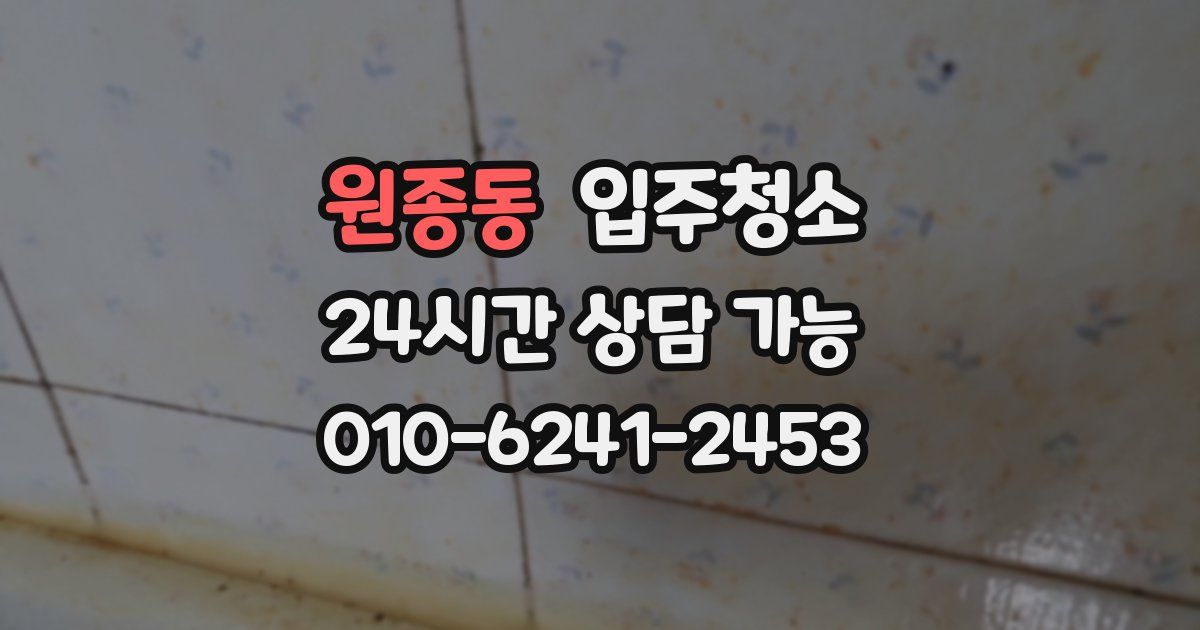 원종동 입주청소