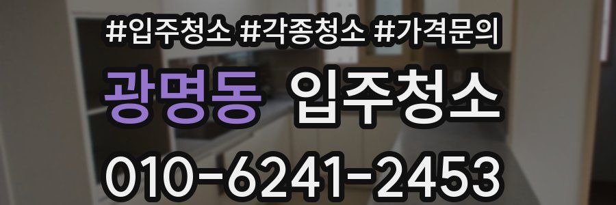 광명동 이사청소