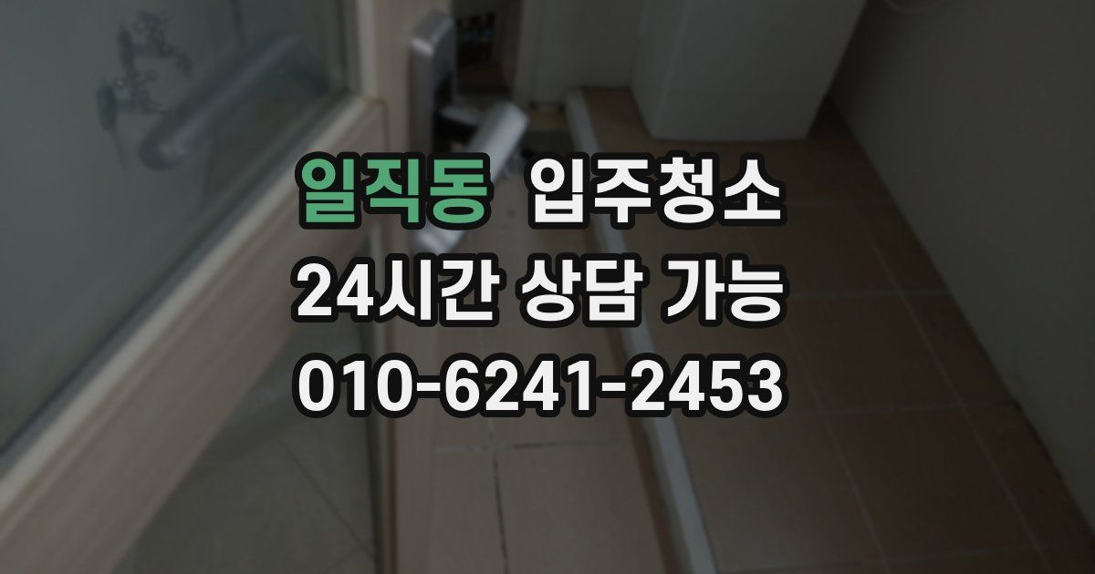 일직동 입주청소