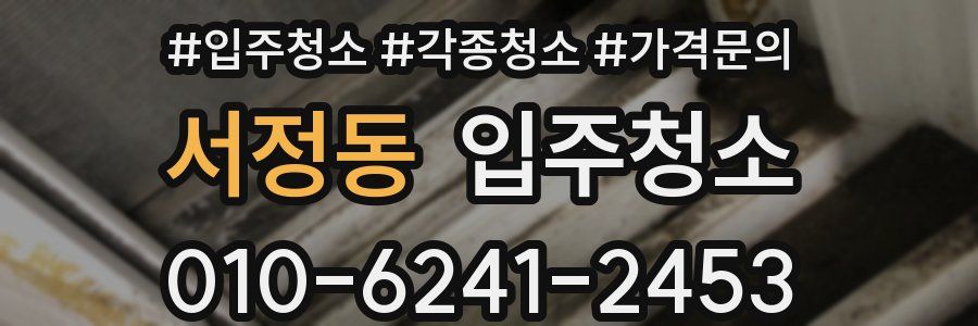 서정동 이사청소
