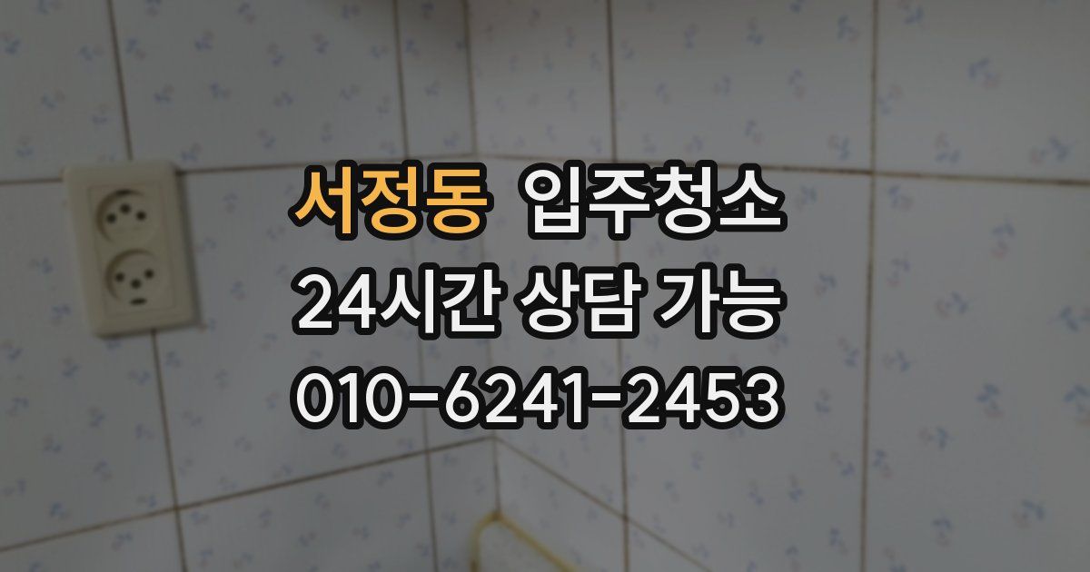 서정동 입주청소