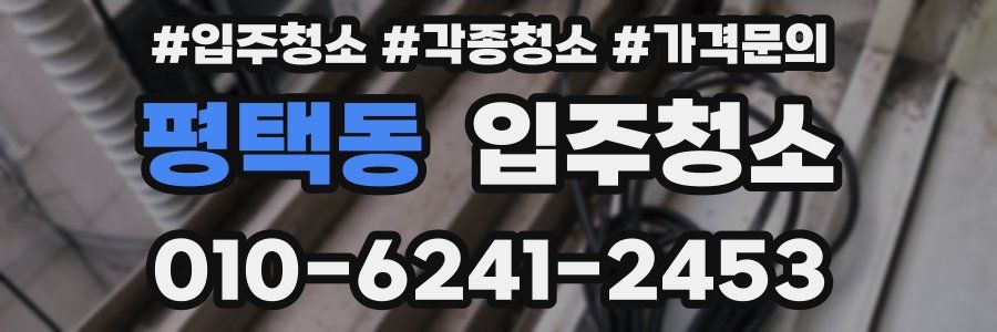 평택동 이사청소