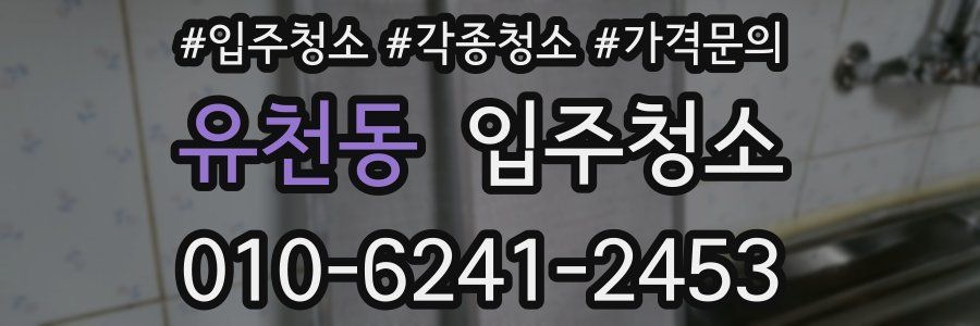 유천동 이사청소