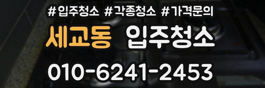 세교동 이사청소