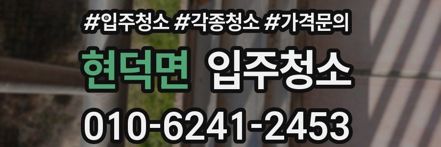 현덕면 이사청소