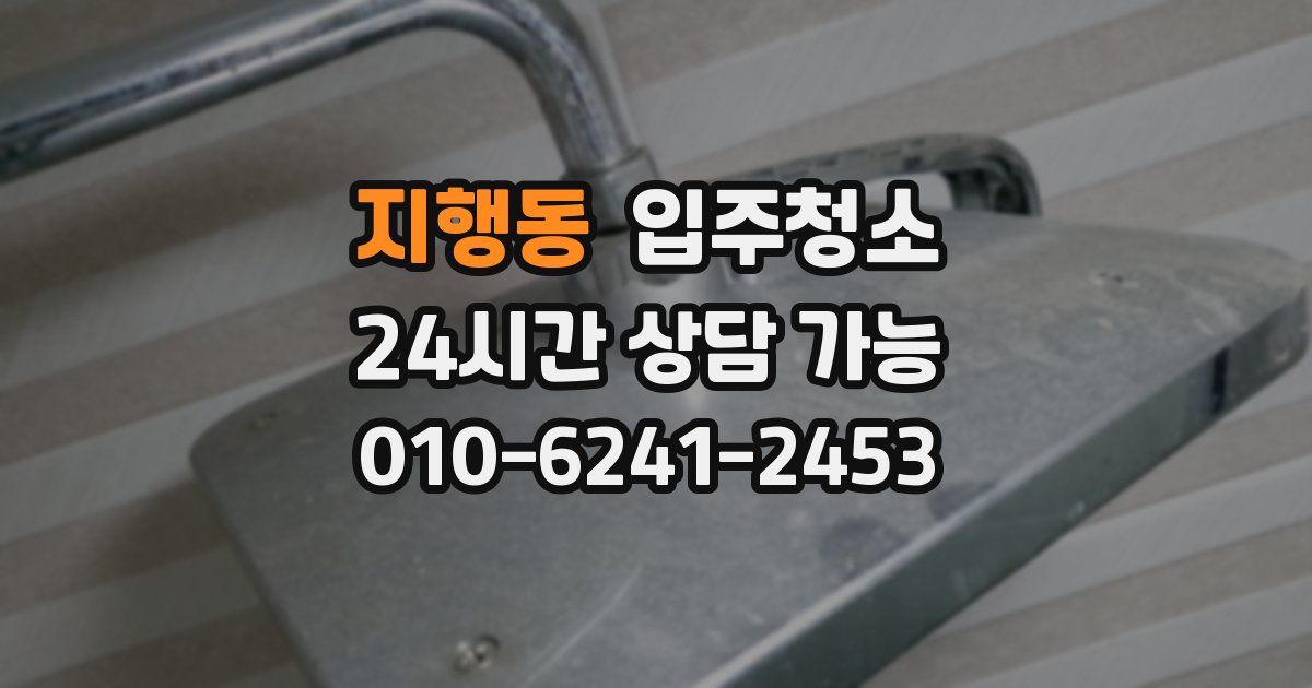 지행동 입주청소