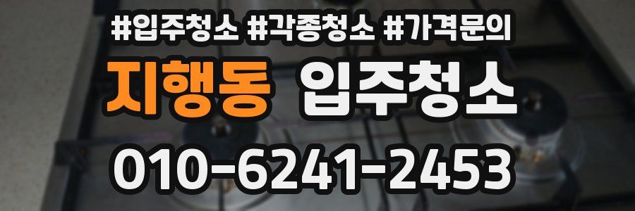 지행동 이사청소