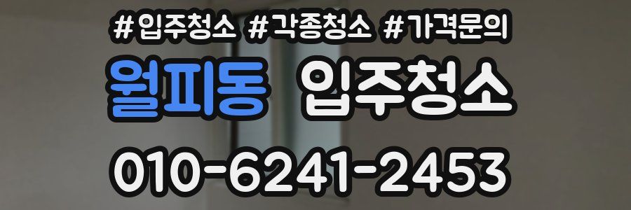 월피동 이사청소